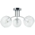 Plafon chromowany szklany 3-punktowy 8084/3 z serii ELBA - Lampy Elem